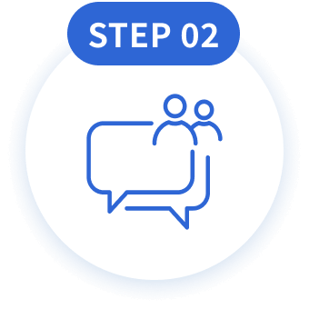 step02 ヒアリング・人材マッチング・紹介