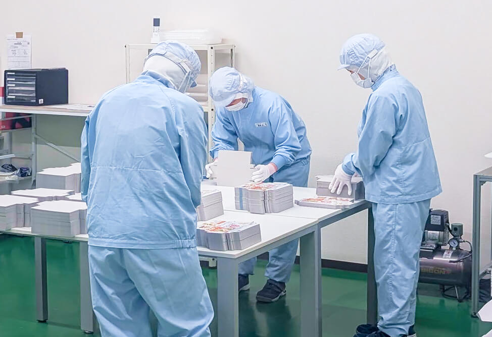 フロンティア西治の包装検査