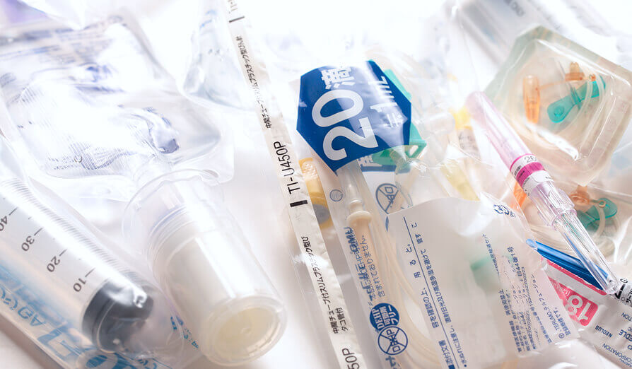 医療用プラスチック容器検査